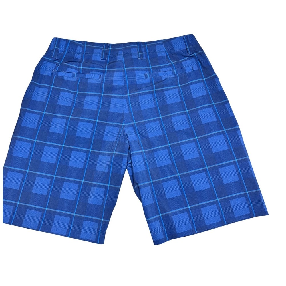 Callaway Golf Shorts Mens 36 Plaid Performance Blue Checkered Athletic Stretch